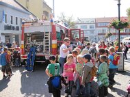 Predvádzanie požiarnického auta